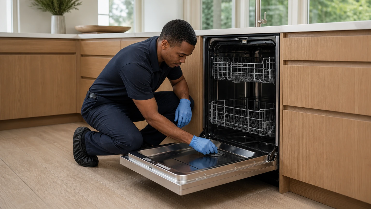 Panel-ready dishwasher diagnostic visit in Wellesley