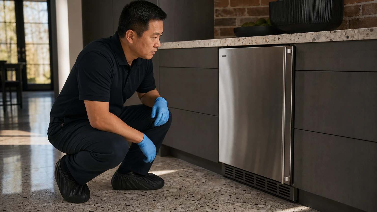 Undercounter ice maker diagnostic visit in Wellesley