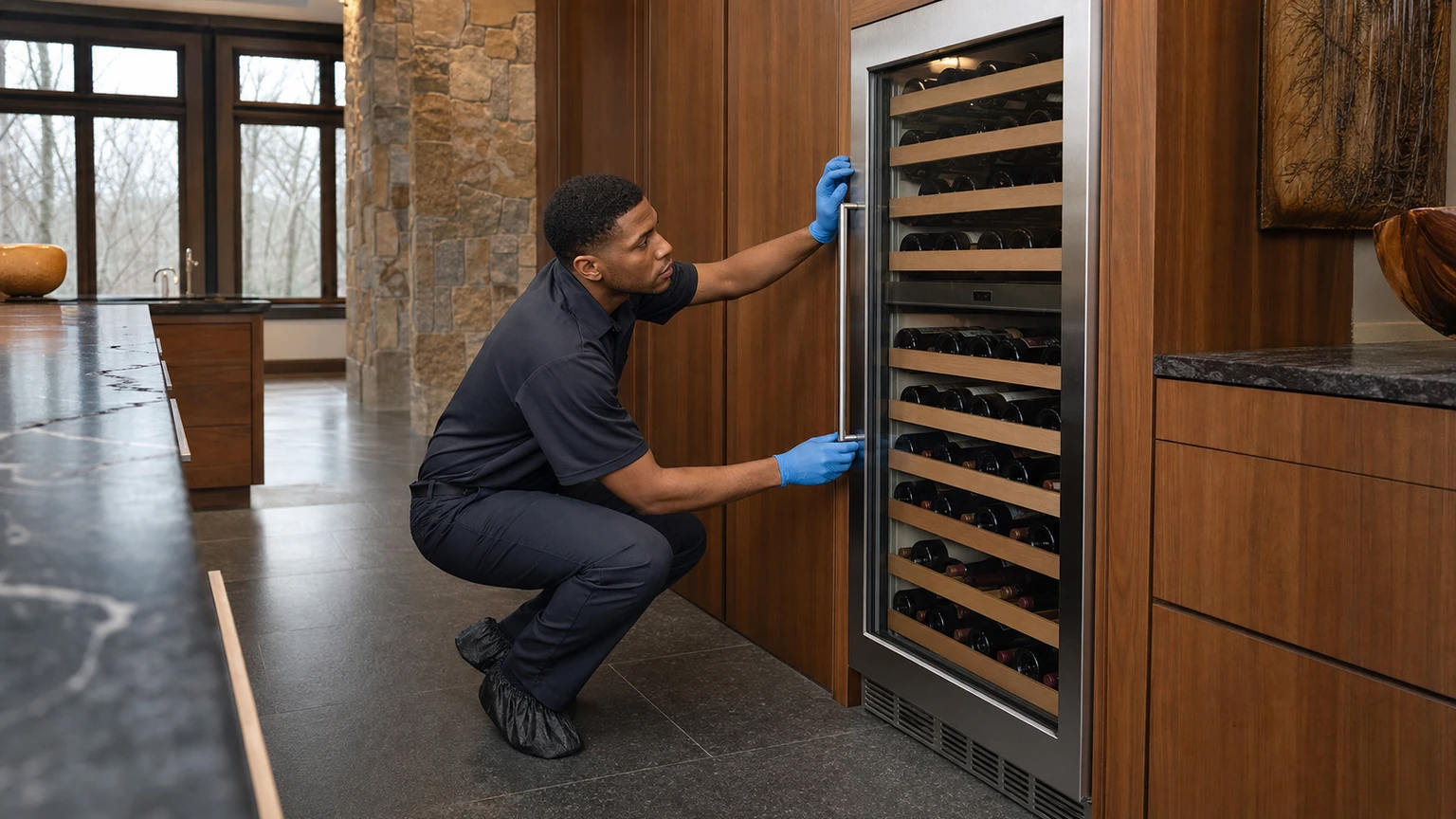 Wine cooler diagnostic visit in Wellesley